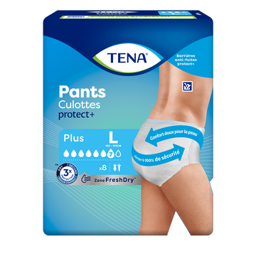 Culottes incontinence TENA protect plus L x8