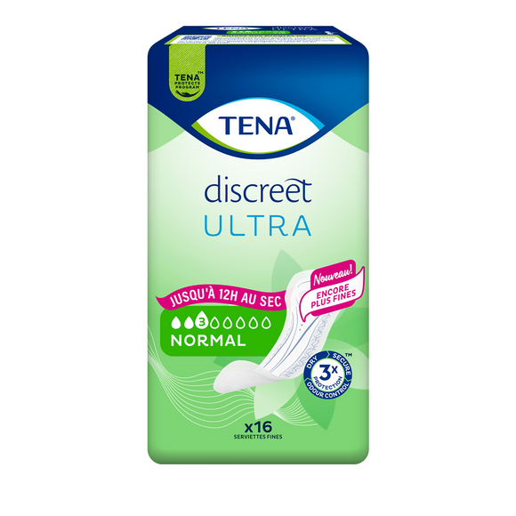 Serviette TENA discreet ultra normal x16