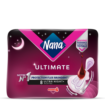 Serviette NANA Ultimate Ultra nuit+ x8