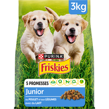 Croquettes pour chiots Junior Poulet FRISKIES - 3kg