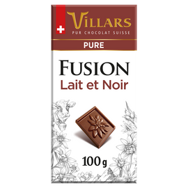 Chocolat au lait fusion pur VILLARS, Tablette de 100g