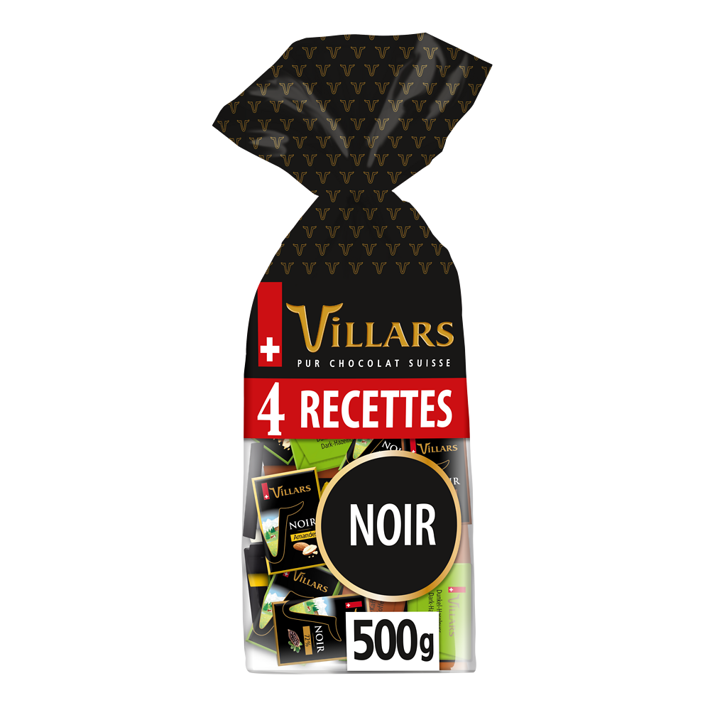 Napolitains noir assortis VILLARS, 500g