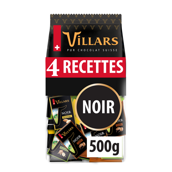 Assortiment mini chocolats noir VILLARS, 500g