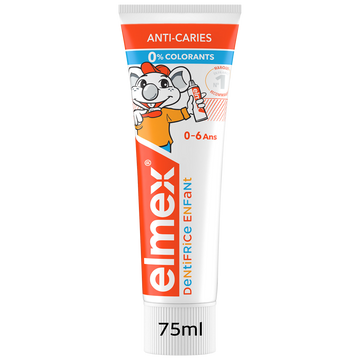 Dentifrice enfant protection caries 0-6 ans ELMEX 75ml