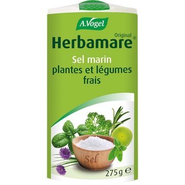 Sel marin aux légumes et herbes fraîche HERBAMARE, boîte de 275g