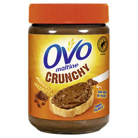 Pâte à tartiner crunchy avec pépites croustillantes OVOMALTINE, 360g