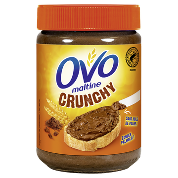 Pâte à tartiner crunchy avec pépites croustillantes OVOMALTINE, 360g