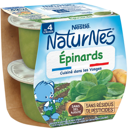 Bol Légume Épinards 4/6M+ NATURNES - 2x130g