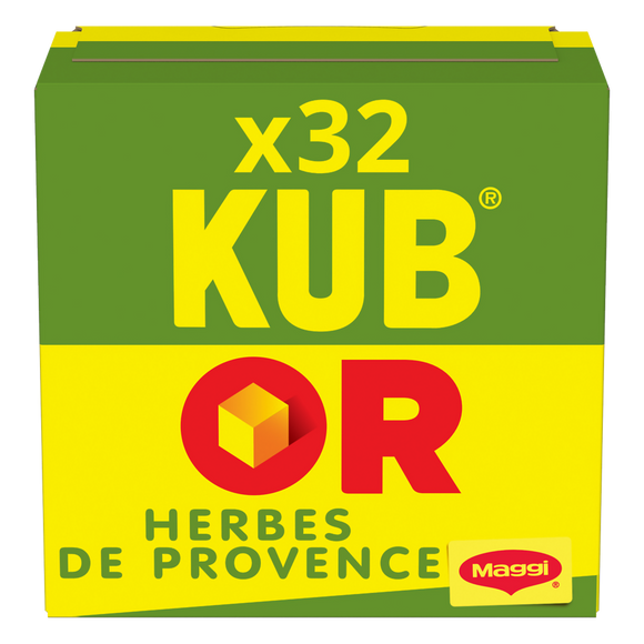 Bouillon cube herbes de Provence Kub Or MAGGI, boite de 32 cubes, 128g