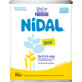 Lait infantile en poudre 1er âge 0-6M NIDAL - Boîte 800g