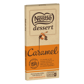Chocolat lait au caramel pâtissier NESTLE DESSERT - Tablette 170g