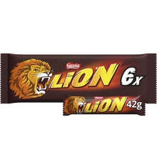 Barres de chocolat au lait LION - 6 barres de 42g