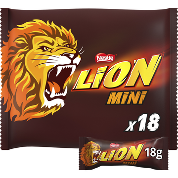 Barres de chocolat au lait mini LION - Sachet de 350g