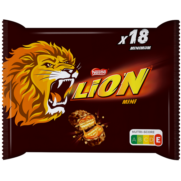 Barres de chocolat au lait mini LION - Sachet de 350g