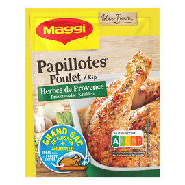 Assaisonnement papillottes de poulet aux herbes de Provence MAGGI, sachet de 34g