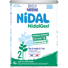 Lait infantile en poudre 2ème âge 6-12M NIDAL GEST - Boîte 800g