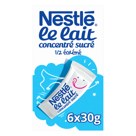 Lait Concentré Sucré Sticks Nature NESTLE - 180g