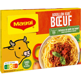 Bouillon cube boeuf MAGGI, boite de 18 cubes, 180g