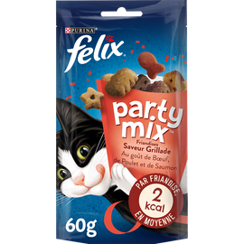 Friandises pour chat Party Mix Saveur Grillade FELIX - 60g