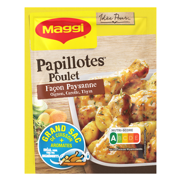 Assaisonnement papillottes Petits Mijotés Paysanne MAGGI, sachet de 32g