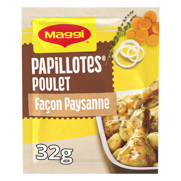 Assaisonnement papillottes Petits Mijotés Paysanne MAGGI, sachet de 32g