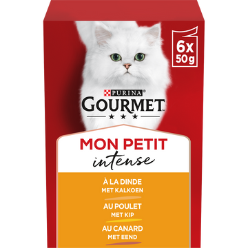 Sachets fraîcheur pour chat MON PETIT Sléectionne Volaille GOURMET - 6x50g