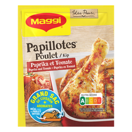 Assaisonnement papillotes de poulet paprika MAGGI, sachet de 28g
