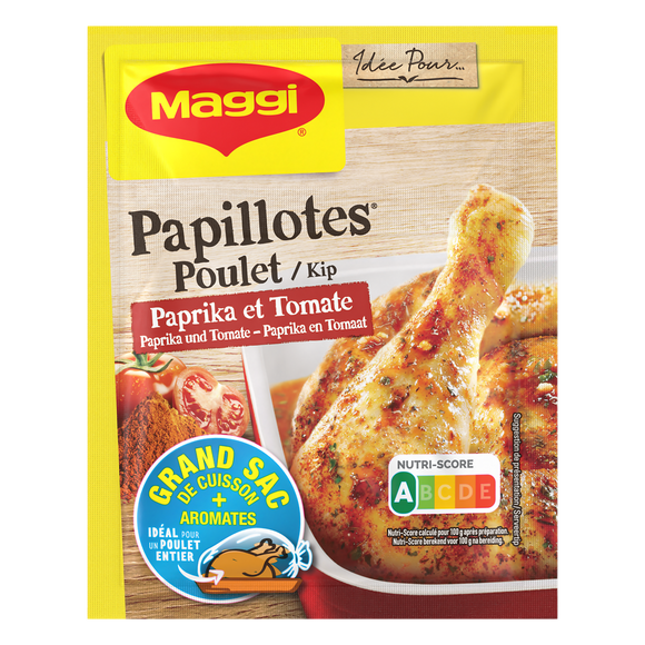 Assaisonnement papillotes de poulet paprika MAGGI, sachet de 28g