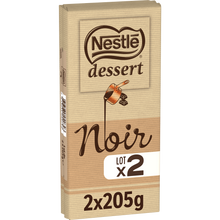 Chocolat noir pâtissier NESTLE DESSERT - 2 tablettes de 205g