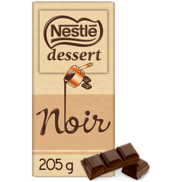 Chocolat noir pâtissier NESTLE DESSERT - Tablette 205g
