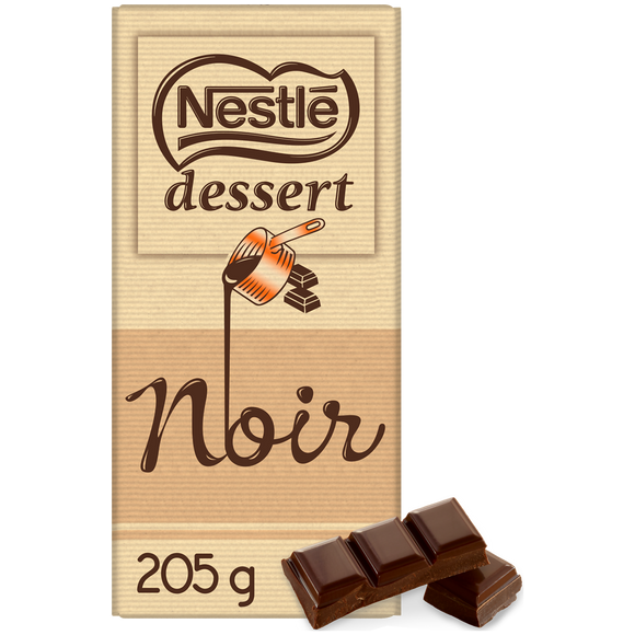Chocolat noir pâtissier NESTLE DESSERT - Tablette 205g