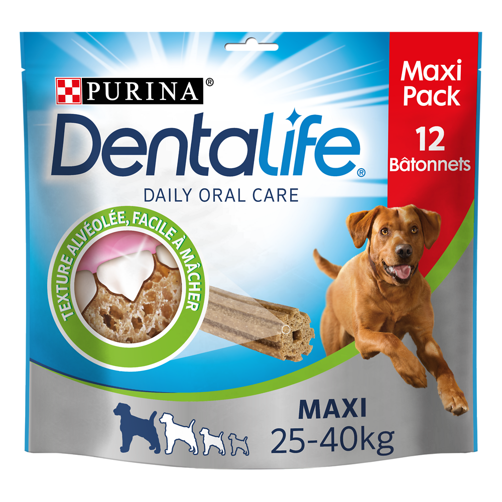 Friandises pour grand chien DENTALIFE - 12 sticks bucco-dentaire