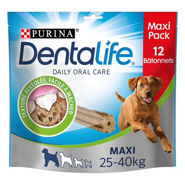 Friandises pour grand chien DENTALIFE - 12 sticks bucco-dentaire