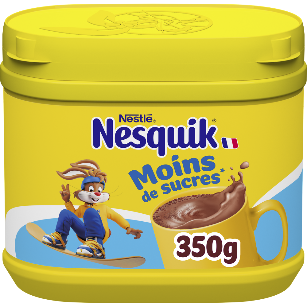 Poudre chocolatée Moins de sucres NESQUIK - Boite 350g