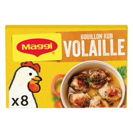 Bouillon cube volaille MAGGI, boite de 8 cubes, 80g