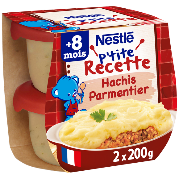 NESTLE P'TITE RECETTE - Hachis Parmentier, dès 8 mois - 2x200g - Repasbébé