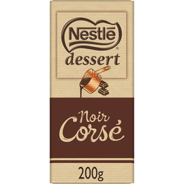 Chocolat noir corsé pâtissier NESTLE DESSERT - Tablette 200g