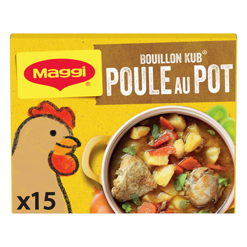 Bouillon cube Poule au pot MAGGI - boite de 15 cubes, 150g