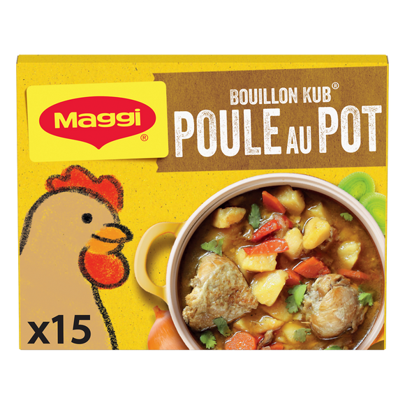 Bouillon cube Poule au pot MAGGI - boite de 15 cubes, 150g