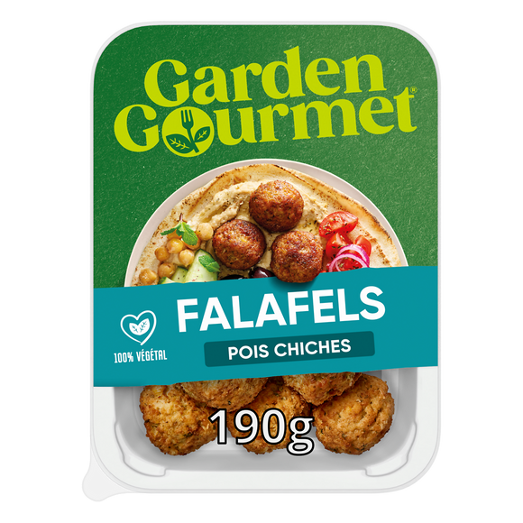 Falafels pois chiches (Spécialité végane à base de pois chiches réhydratés) GARDEN GOURMET 190g
