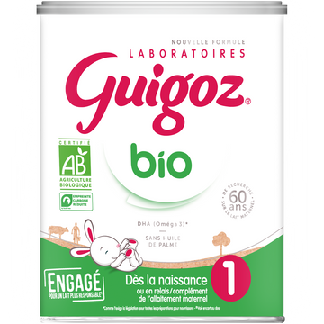 Lait infantile en poudre BIO 1er âge 0-6M GUIGOZ OPTIPRO - Boîte 800g