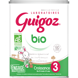 Lait croissance en poudre BIO dès 12M GUIGOZ OPTIPRO - Boîte 800g