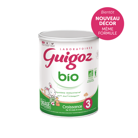 GUIGOZ BIO - Lait infantile croissance en poudre bio, dès 12 mois - 800g