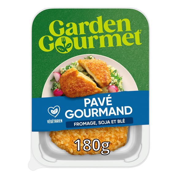 Végétal Pavé gourmand fromage, soja et blé GARDEN GOURMET - x2, 180g