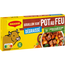 Bouillon cube pot au feu dégraissé MAGGI, boite de 12 cubes, 120g