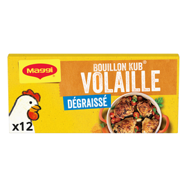 Bouillon cube volaille dégraissé MAGGI, boite de 12 cubes, 120g