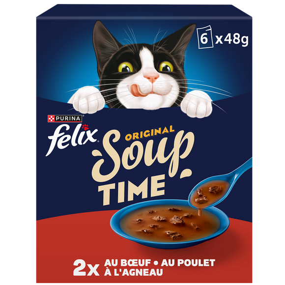 Soupe pour chat sélection campagne FELIX, 6X48g