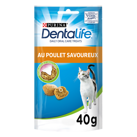 Friandises pour chat au Poulet DENTALIFE - 40g