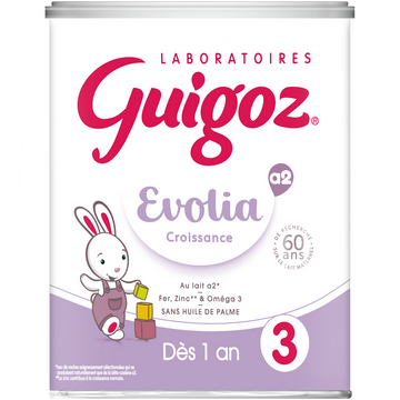 Lait croissance en poudre dès 12M GUIGOZ EVOLIA - Boîte 800g