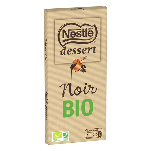 Chocolat noir bio pâtissier NESTLE DESSERT - Tablette 170g